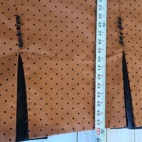 Bettie Page Tatyana Midi Dress Curvy Girl Retro Polka Dot Trad Plus Size 4XL - Picture 5 of 10